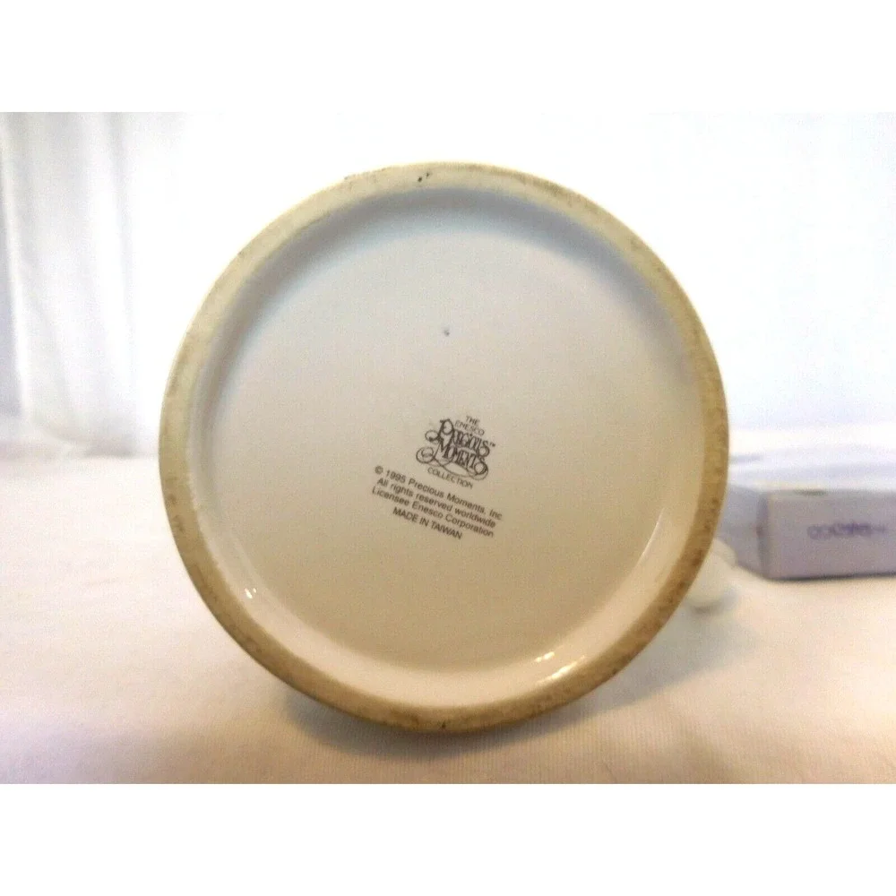 Precious Moments 50th Anniversary Plate Ceramic Floral Embossed + Purr fect Gran
